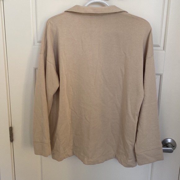 Zara 1/4 button down sweater. Never worn! - Picture 2 of 4